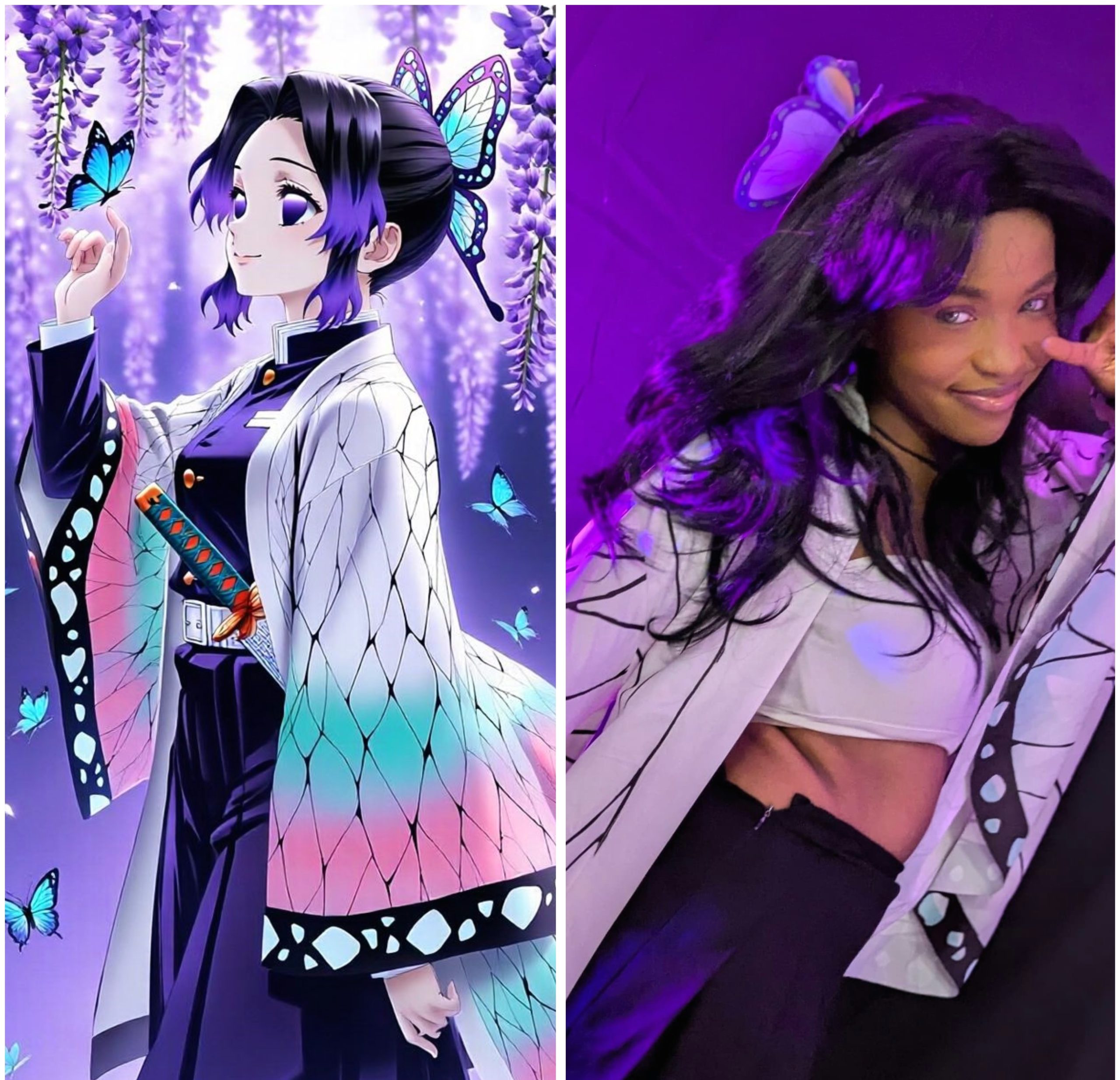 Cosplay du personnage Shinobu dans l'anime DEMON SLAYER réalisé par Kira